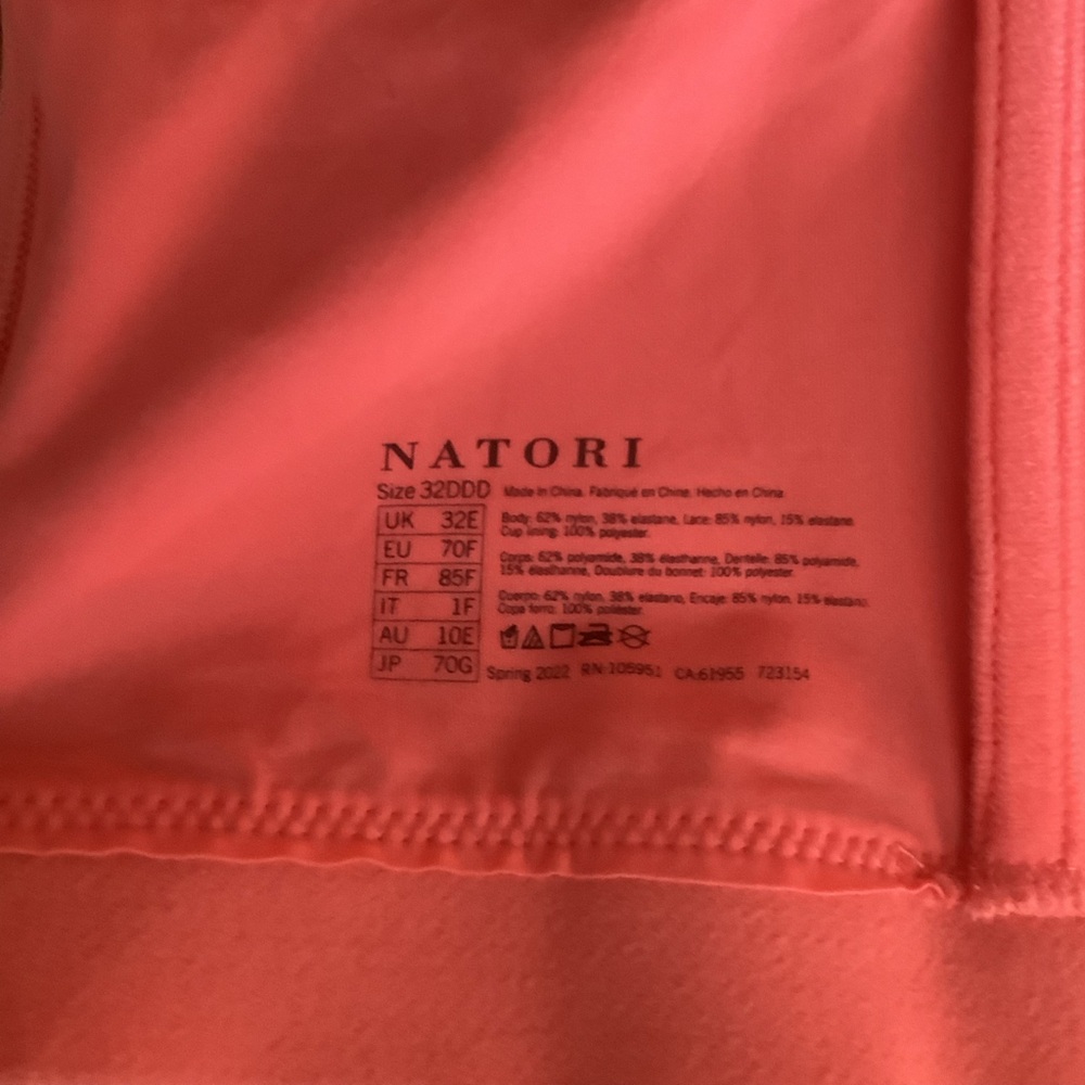 NWT Natori Bliss Perfection Contour Soft Cup Bra in Sunrise (Coral) Size 32DDD - Picture 10 of 12